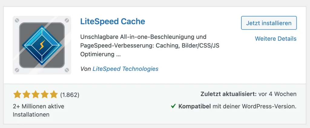 Cache Plugins für WordPress in der Übersicht LiteSpeed Cache WordPress Cache Plugin Cache Plugins für WordPress in der Übersicht LiteSpeed Cache WordPress Cache Plugin