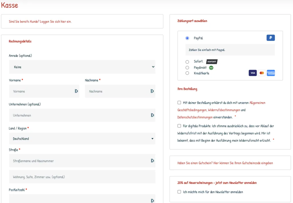 E-Commerce SEO , Optimierung des eigenen Onlineshops Warenkorb
