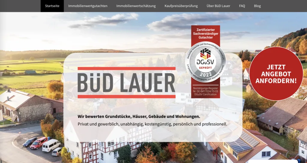 Neugestaltung der Unternehmenswebsite: Designs und SEO nach aktuellen Maßstäben Relaunch Immobilien