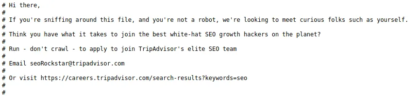 Robots.txt , Clever die Crawler steuern tripadvisor Robots.txt