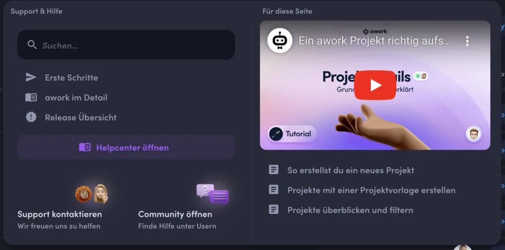 Unsere awork Erfahrungen: Ein Projektmanagement-Tool, das begeistert awork support